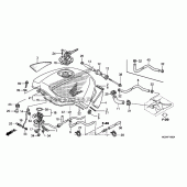 Схема вузла: Паливний бак для Honda ST1300 Pan-European