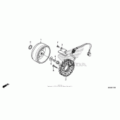 Схема узла: Генератор для Honda VT750 Shadow Spirit