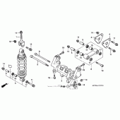 Схема вузла: Задній амортизатор для Honda VFR800 Interceptor
