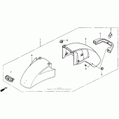 Схема узла: Переднее крыло set 92 для Honda GL1500 Gold Wing Aspencade