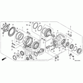 Схема вузла: Final Driven Gear для Honda VFR1200 VFR