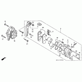 Схема узла: Передний тормозной суппорт для Honda XRV750 Africa Twin