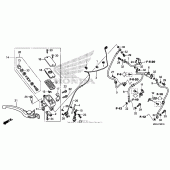 Схема вузла: Передній гальмівний циліндр (2) для Honda CB1100