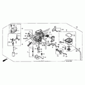 Схема вузла: Карбюратор для Honda CRF230 CRF230F