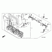 Схема вузла: Дросельна заслонка для Honda CBF1000