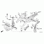 Схема вузла: Вихлопна система для Honda CBR600