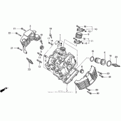 Схема вузла: Vt1100c2front головка циліндра для Honda VT1100 Shadow ACE