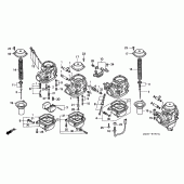 Схема узла: Карбюратор (COMPONENT PARTS) для Honda CB750 Seven Fifty