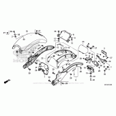 Схема узла: Заднее крыло для Honda CMX500 Rebel