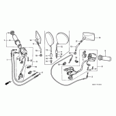 Схема вузла: Switch / cable для Honda GL1500 F6C