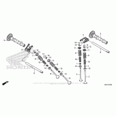 Схема узла: Распредвал & Клапан для Honda CBR500