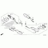 Схема вузла: Поворотники для Honda CB300F