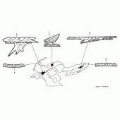 Схема узла: Stripe/mark (V-EXCEPT CM/W) для Honda CBR1100XX Blackbird