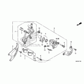 Схема вузла: Задній гальмівний супорт для Honda CRF450 CRF450X