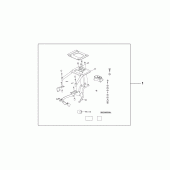 Схема вузла: Crusing backrest для Honda NSA700 DN-01