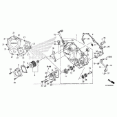 Схема вузла: Права кришка картера для Honda CRF250 CRF250L