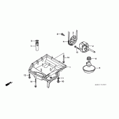 Схема узла: Масляный насос и Поддон для Honda CB600F Hornet S