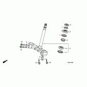 Схема узла: Рулевая траверса для Honda ST1300 Pan-European