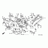 Схема вузла: Рама для Honda XR650
