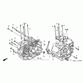 Схема вузла: Картер двигуна для Honda CMX250 Rebel