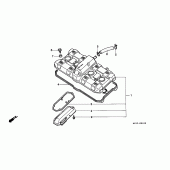 Схема вузла: Клапанна кришка для Honda CB1000 CB1000F