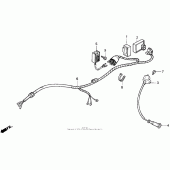 Схема вузла: Електрообладнання для Honda XR600