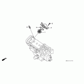 Схема узла: Термостат для Honda CBR900RR CBR900RR Fireblade