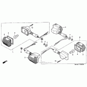 Схема узла: Поворотники для Honda CB750 Nighthawk