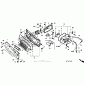 Схема узла: Воздушный фильтр для Honda FSC600 Silver Wing
