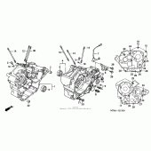 Схема вузла: Картер двигуна для Honda VT600 Shadow VLX Deluxe