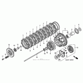 Схема узла: Сцепление для Honda VF750 Magna