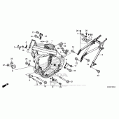 Схема вузла: Рама для Honda CRF250 CRF250R