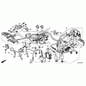 Схема узла: Wire harness (2) для Honda VT750 Shadow Spirit