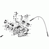 Схема вузла: Клапанна кришка для Honda XR250