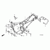 Схема вузла: Рама для Honda CBF250
