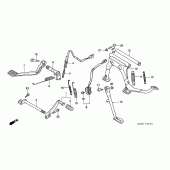 Схема узла: Pedal/stand для Honda GL1500 Gold Wing Aspencade