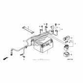 Схема узла: Аккумулятор для Honda VFR1200 VFR