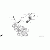 Схема вузла: Термостат для Honda CB900 Hornet