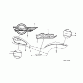 Схема вузла: Label read the manual (1) для Honda VT600 Shadow VLX