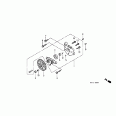 Схема вузла: Масляний насос для Honda CBF250