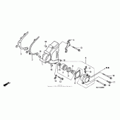 Схема узла: Левая крышка картера для Honda RVT1000R RVT RC51