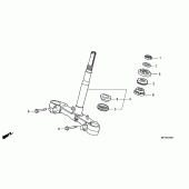 Схема узла: Рулевая траверса для Honda FJS400 Silver Wing