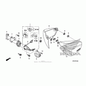 Схема узла: Боковой обтекатель для Honda VT750 Shadow Phantom