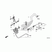 Схема узла: Система индукции воздуха для Honda CRF250 CRF250X