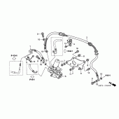 Схема узла: Abs unit (FRONT) для Honda XL1000V Varadero