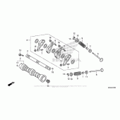 Схема вузла: Шток & Клапан для Honda NC700