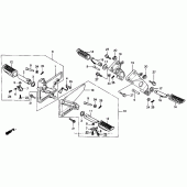 Схема вузла: Підніжки для Honda NT650 Hawk GT