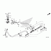 Схема вузла: Задній гальмівний циліндр 1 для Honda CMX300 Rebel