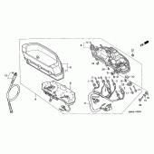 Схема вузла: Панель приладів для Honda NX650 Dominator