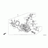 Схема вузла: Дросельна заслонка для Honda CRF250 CRF250R